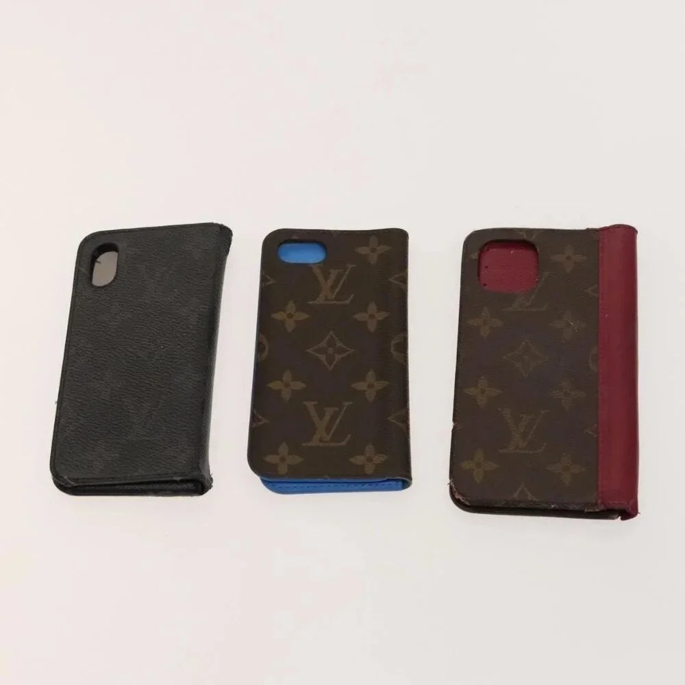 LOUIS VUITTON Monogram Cell Phone Case 10set LV Auth CB106